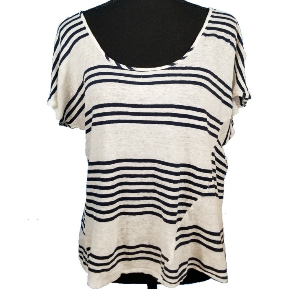 Lucky Brand Striped Flowy Croptop sz XL